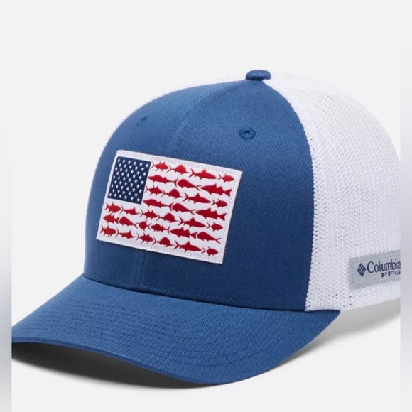 American Flag Hat Columbia Pfg Flag Columbia Pfg Cowboys Hat - Main Image